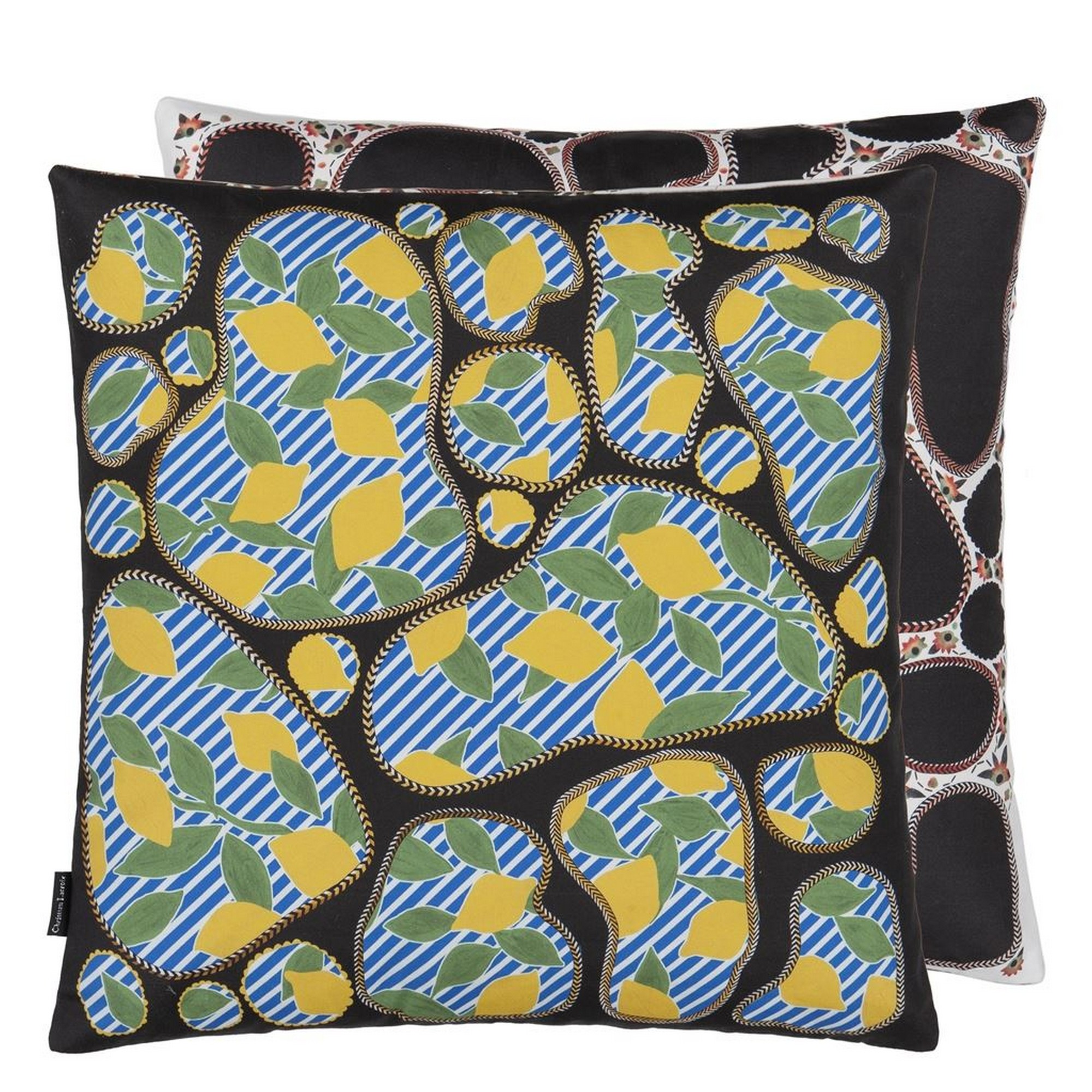 Lemon Pebbles Cushion By Christian Lacroix In Citron